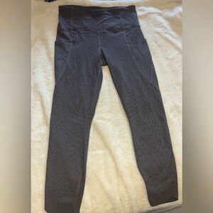 Member’s Mark Ladies Active Perforated Pocket Legging in Black Heather, M